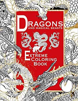 Dragons & Magical Beasts Extreme coloring book - Click Image to Close
