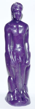 Purple Male candle - Click Image to Close