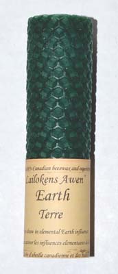 4 1/4" Earth Lailokens Awen candle - Click Image to Close