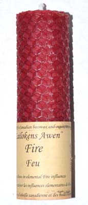 4 1/4" Fire Lailokens Awen candle - Click Image to Close