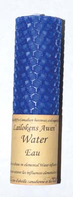 4 1/4" Water Lailokens Awen candle - Click Image to Close