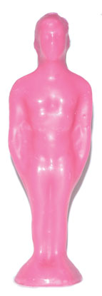 7 1/4" Pink Male candle - Click Image to Close