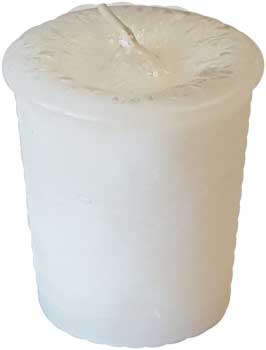 Cleansing Herbal votive - white - Click Image to Close