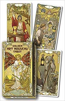 Golden Art Nouveau tarot - Click Image to Close