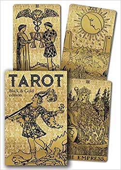 Tarot Black & Gold dk & bk London 1909 - Click Image to Close