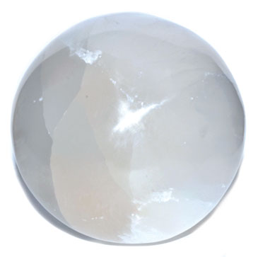 5" White Selenite crystal ball - Click Image to Close