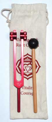 8 1/2" Root (red) tuning fork - Click Image to Close