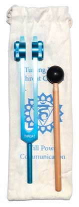 8 1/2" Throat (light blue) tuning fork - Click Image to Close