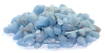 1 lb Angelite tumbled chips 5-7mm - Click Image to Close