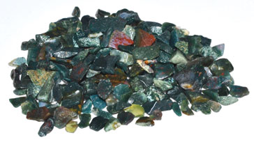 1 lb Bloodstone tumbled chips 3-5mm - Click Image to Close