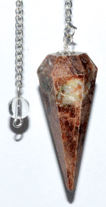 6-sided Garnet pendulum - Click Image to Close