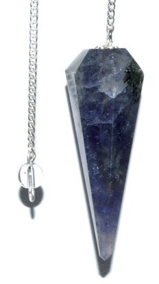 6-sided Iolite pendulum - Click Image to Close