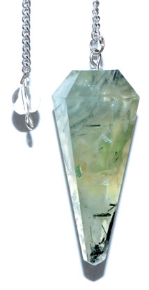 6-sided Prehnite pendulum - Click Image to Close