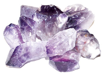1 lb Amethyst rough points - Click Image to Close