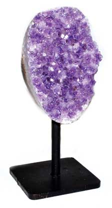 Amethyst on metal stand (B quality) - Click Image to Close