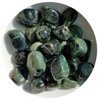 1 lb Jasper, Kambaba tumbled stones - Click Image to Close