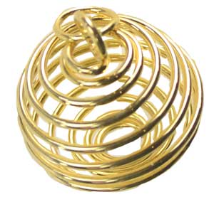 1" x 7/8" Gold Plated coil - Click Image to Close