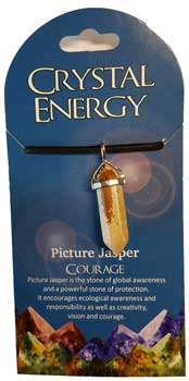Courage (picture jasper) double terminated - Click Image to Close