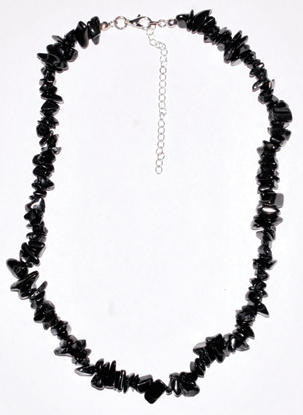 18" Shungite chip necklace - Click Image to Close