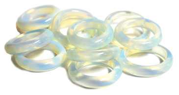Opalite (size 6-10) rings 25/bag - Click Image to Close