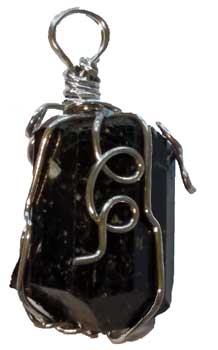 Black Tourmaline wire wrapped - Click Image to Close