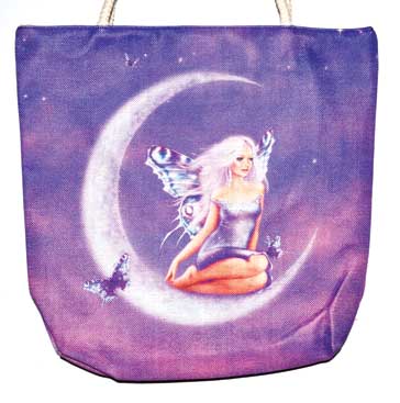 14" x 16" Fairy jute tote bag - Click Image to Close