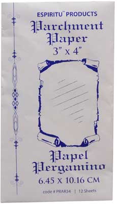 3" x 4" Parchment Paper 12pk
