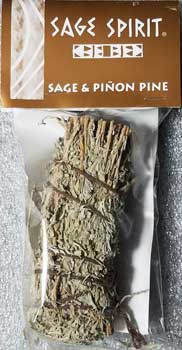 Sage & Pinion Pine smudge stick 5" - Click Image to Close