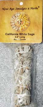 California White Sage smudge 3" - Click Image to Close