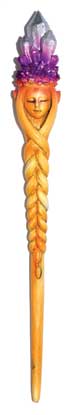 9 1/2" Blond Elf wand - Click Image to Close