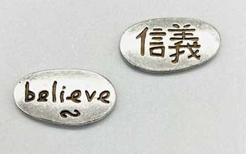 Believe pocket stone - Click Image to Close
