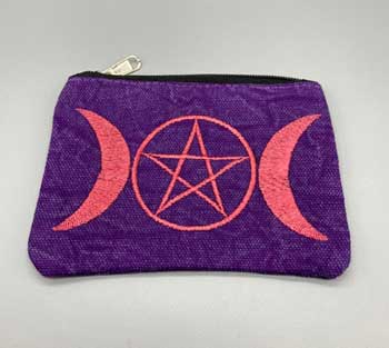 4" x 6" Triple Moon coin purse - Click Image to Close