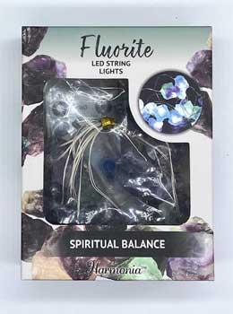 6.5 ft LED light string Spiritual Balance (fluorite) - Click Image to Close