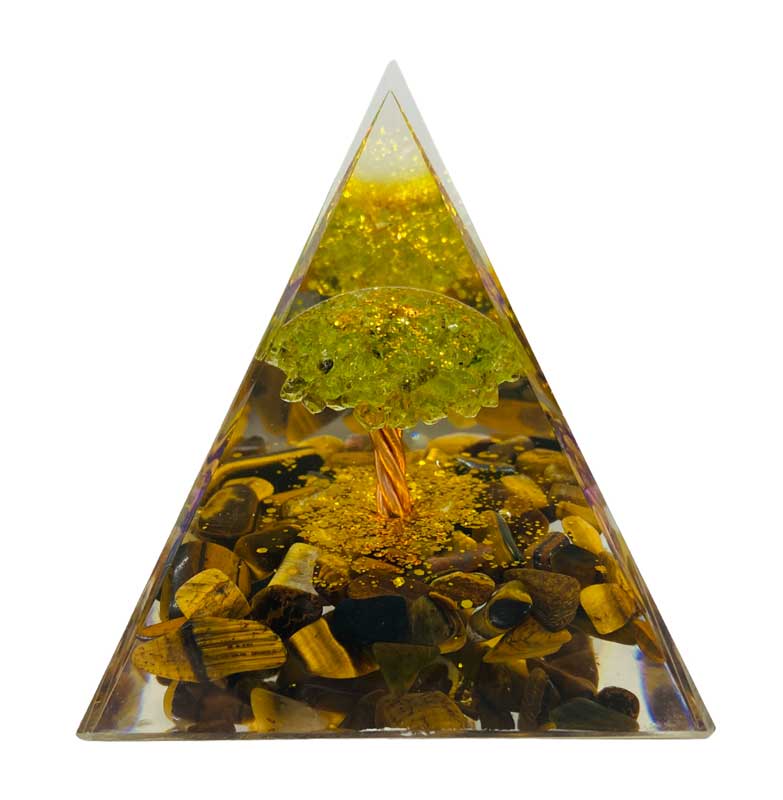 2 1/2" Tree of Life orgonite pyramid - Click Image to Close