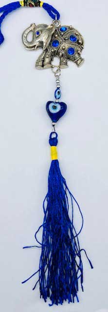 Elephant Evil Eye wall hanging - Click Image to Close