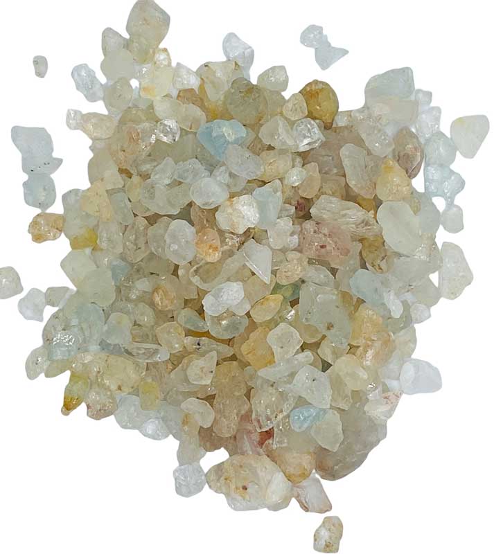 1 lb Topaz, Blue untumbled chips - Click Image to Close
