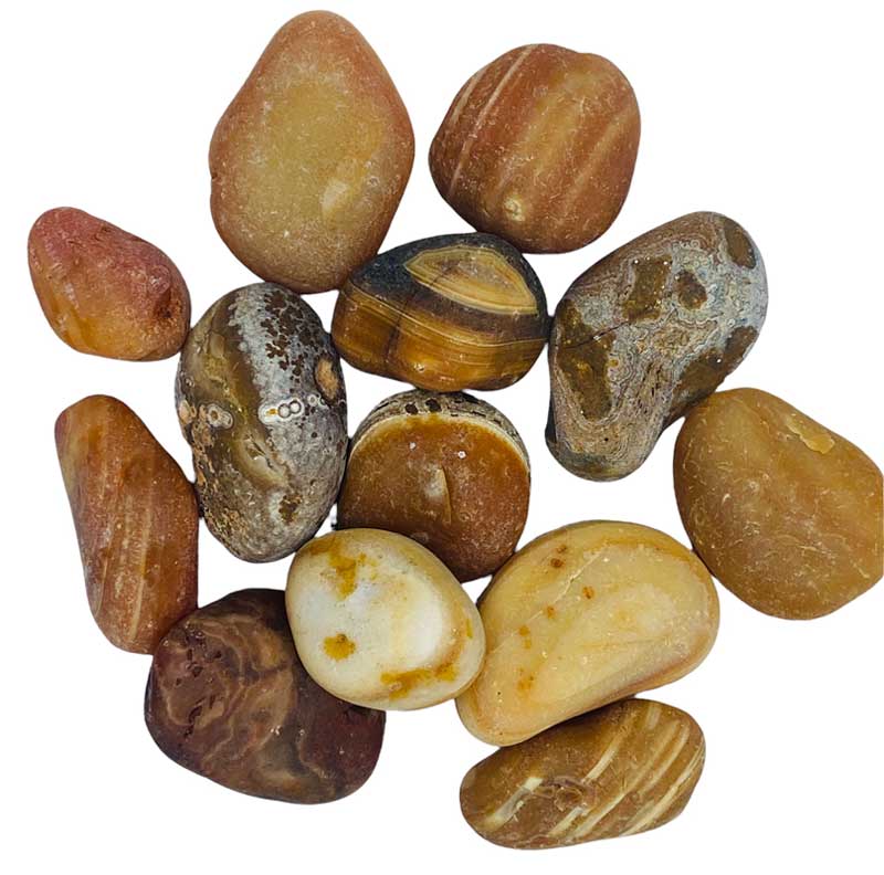 1 lb Agate, Natural pebble - Click Image to Close