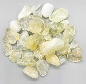 1 lb tumbled Citrine, Opalized stones - Click Image to Close