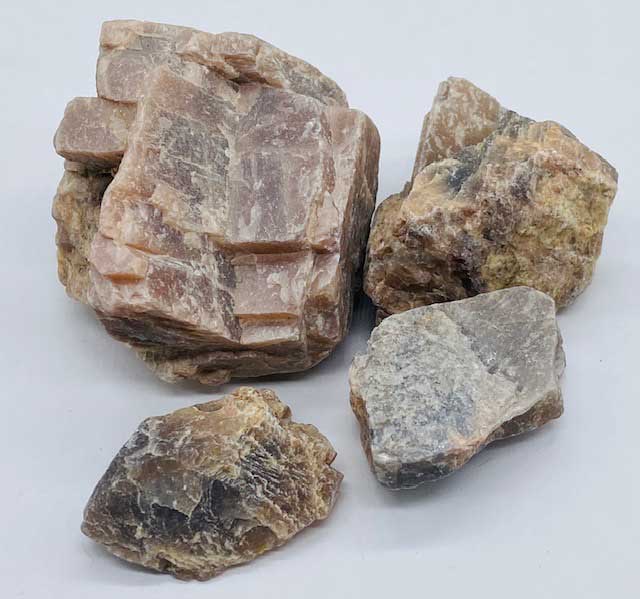 1 lb Moonstone untumbled stones - Click Image to Close
