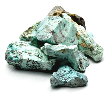 1 lb Turquoise untumbled - Click Image to Close