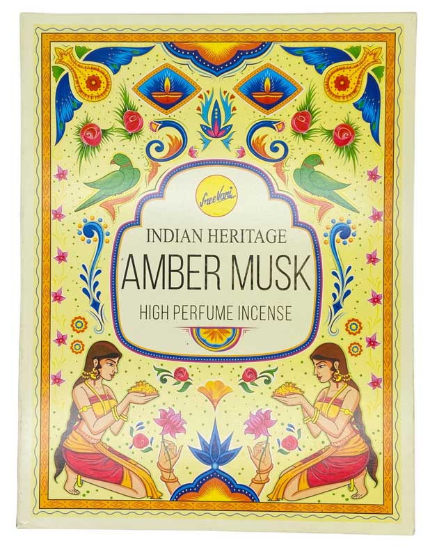 15 gm Amber Musk incense sticks indian heritage - Click Image to Close