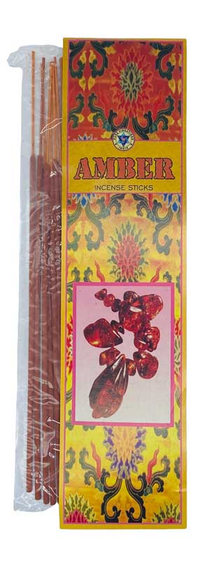 20 Amber incense sticks pure vibrations - Click Image to Close