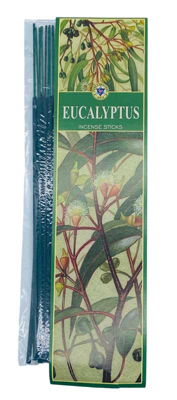 20 Eucalyptus incense sticks pure vibrations - Click Image to Close