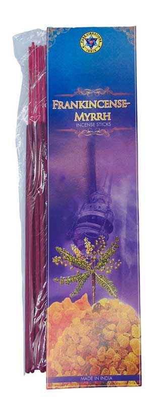 20 Frankincense & Myrrh incense sticks pure vibrations - Click Image to Close