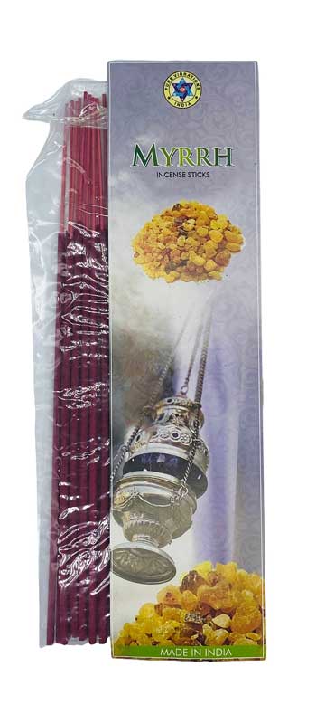 20 Myrrh incense sticks pure vibrations - Click Image to Close