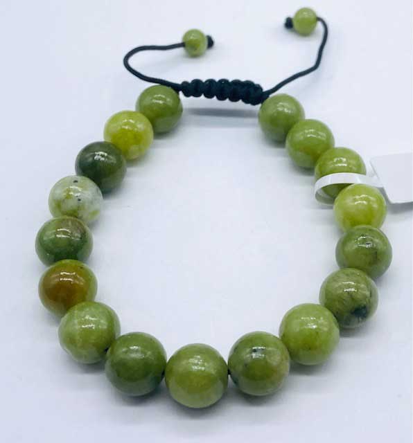 10mm Jade, Chinese bracelet - Click Image to Close