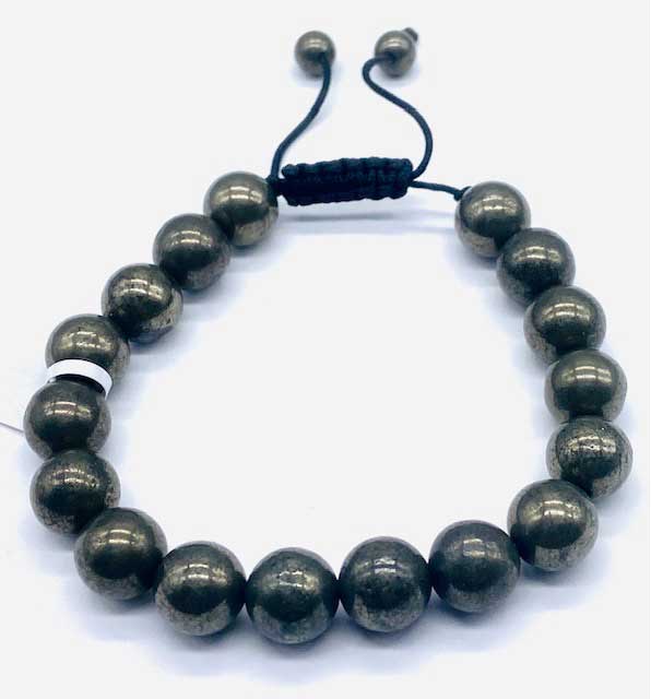 10mm Pyrite bracelet - Click Image to Close