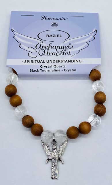 8mm Archangel Raziel Spiritual Understanding bracelet - Click Image to Close