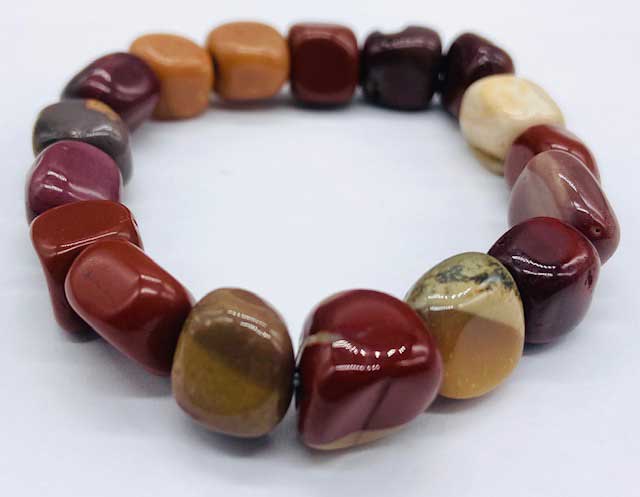 Mookaite gemstone bracelet - Click Image to Close