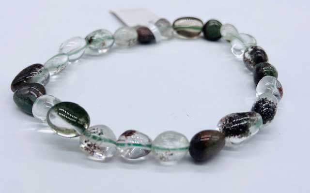Quartz, Phantom gemstone bracelet - Click Image to Close